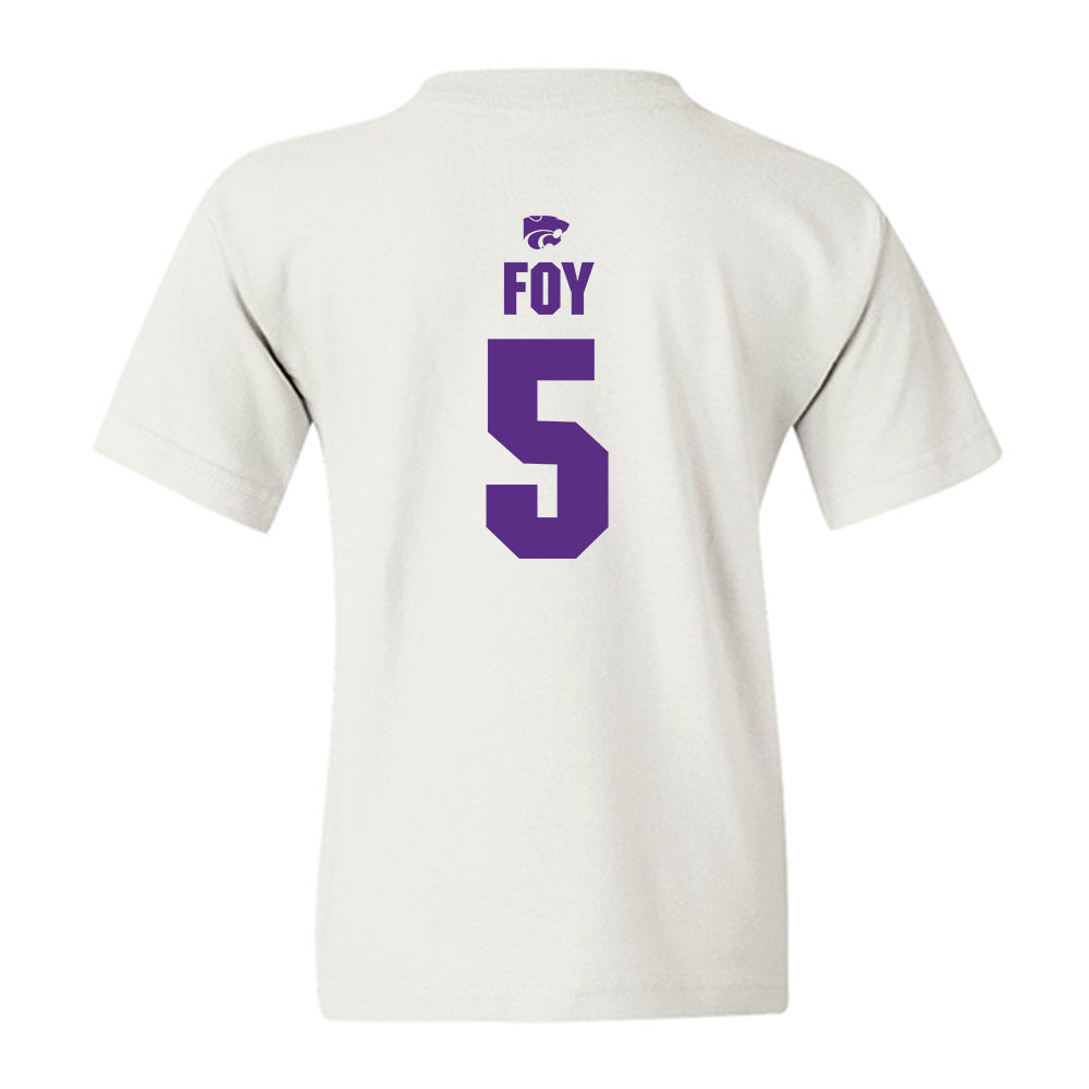 Kansas State - NCAA Women's Basketball : Aniya' Foy - Sports Shersey Youth T-Shirt-1