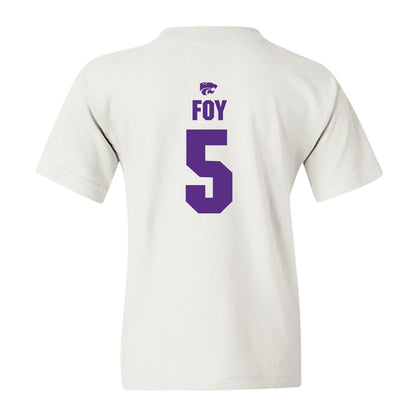 Kansas State - NCAA Women's Basketball : Aniya' Foy - Sports Shersey Youth T-Shirt-1