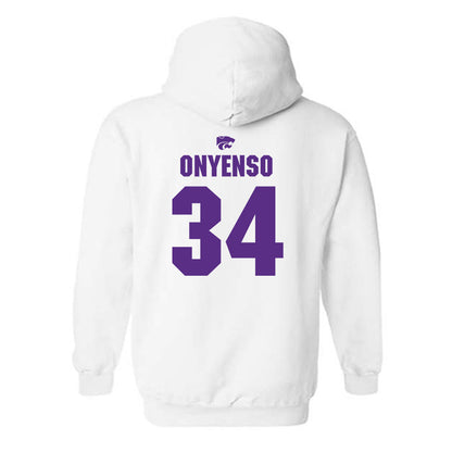 Kansas State - NCAA Men's Basketball : Ugonna Onyenso - Sports Shersey Hooded Sweatshirt