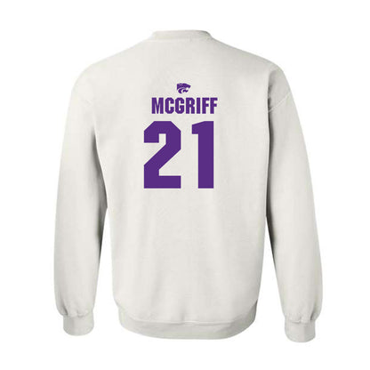 Kansas State - NCAA Men's Basketball : Khamari McGriff - Sports Shersey Crewneck Sweatshirt-1