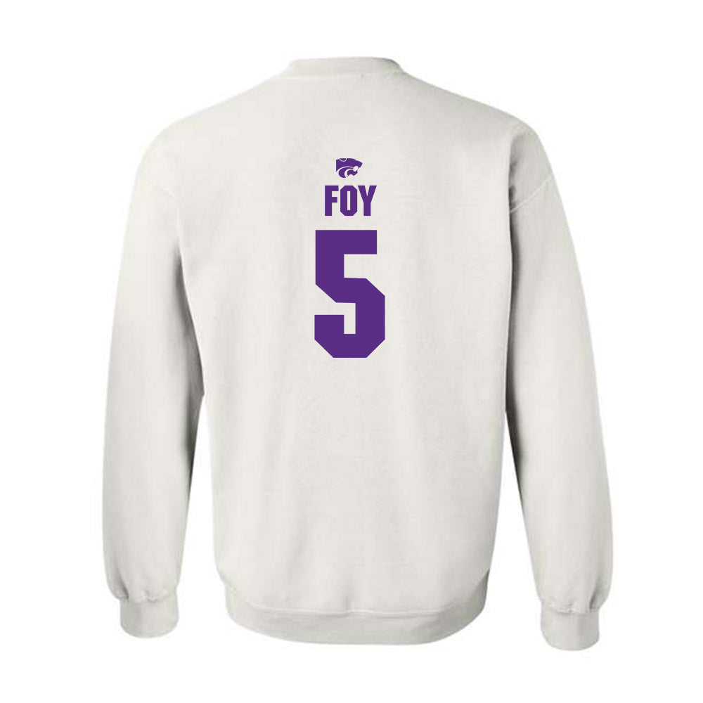 Kansas State - NCAA Women's Basketball : Aniya' Foy - Sports Shersey Crewneck Sweatshirt-1