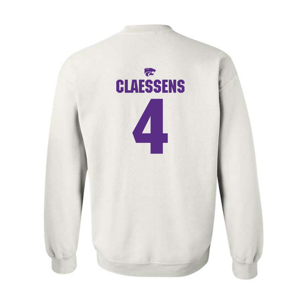 Kansas State - NCAA Women's Basketball : Nastja Claessens - Sports Shersey Crewneck Sweatshirt-1