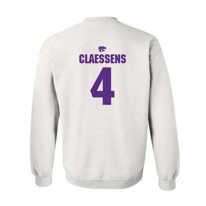 Kansas State - NCAA Women's Basketball : Nastja Claessens - Sports Shersey Crewneck Sweatshirt-1
