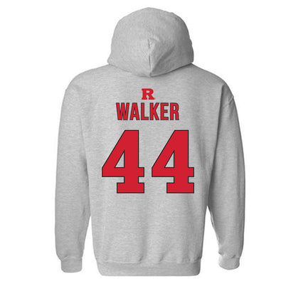 Rutgers - NCAA Women's Basketball : Janae Walker - Sports Shersey Hooded Sweatshirt