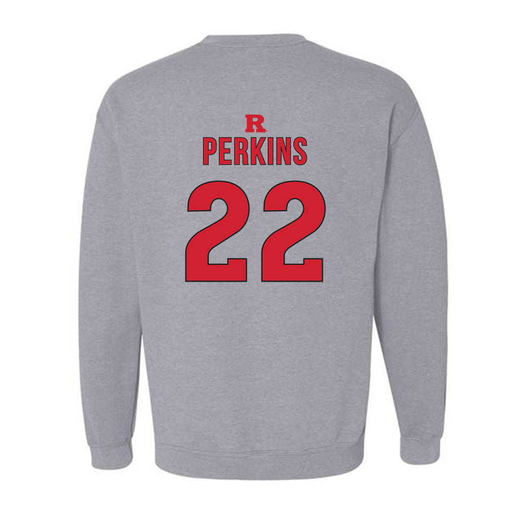Rutgers - NCAA Women's Basketball : Zachara Perkins - Sports Shersey Crewneck Sweatshirt