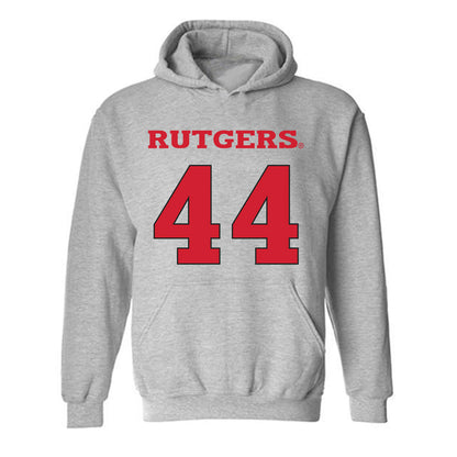 Rutgers - NCAA Women's Basketball : Janae Walker - Sports Shersey Hooded Sweatshirt