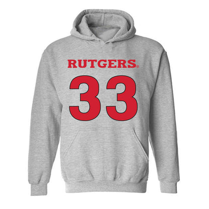Rutgers - NCAA Women's Basketball : Kennedy Brandt - Sports Shersey Hooded Sweatshirt