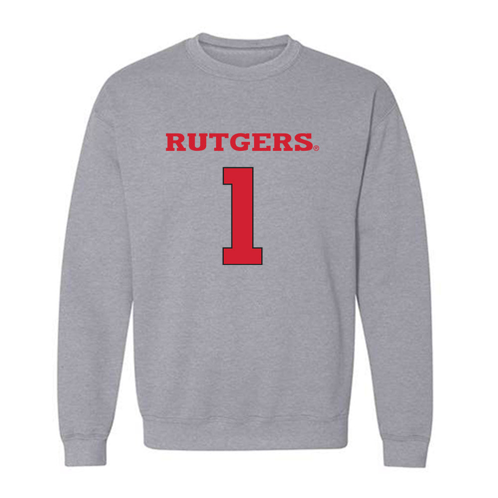 Rutgers - NCAA Women's Basketball : Destiny Adams - Sports Shersey Crewneck Sweatshirt-0