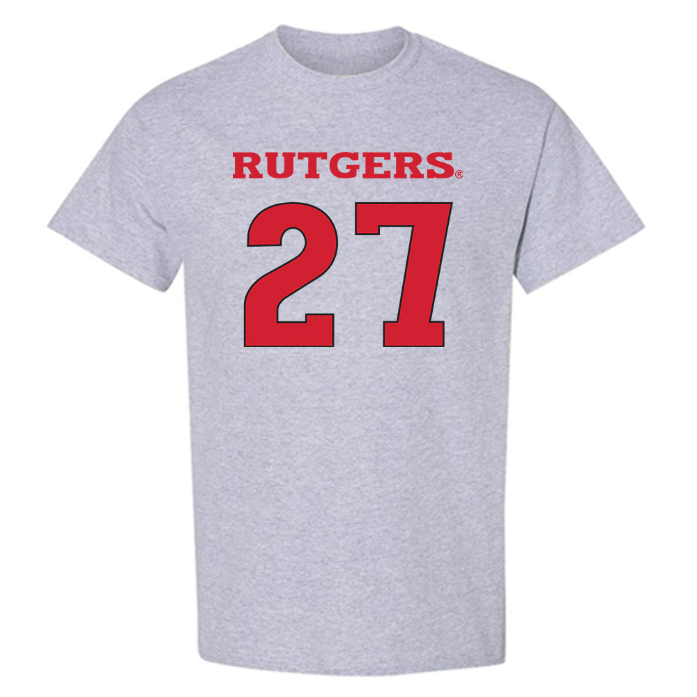 Rutgers - NCAA Men's Basketball : Denis Badalau - Sports Shersey T-Shirt-0