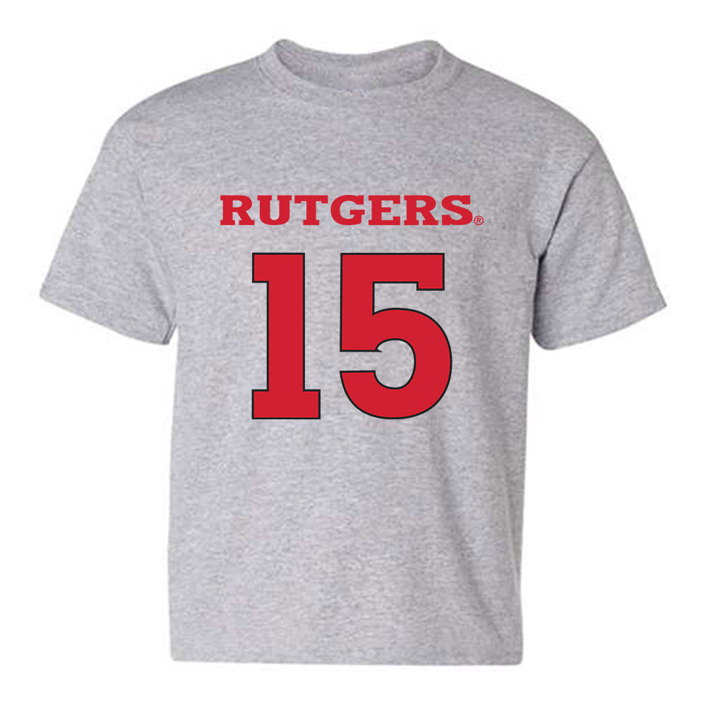 Rutgers - NCAA Men's Basketball : Gevonte Ware - Sports Shersey Youth T-Shirt-0
