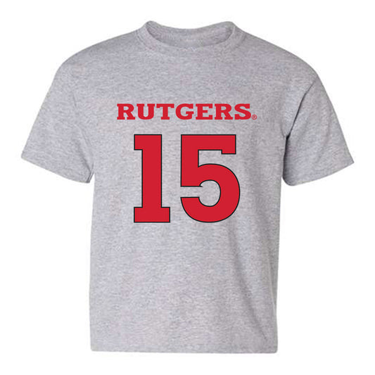 Rutgers - NCAA Men's Basketball : Gevonte Ware - Sports Shersey Youth T-Shirt-0