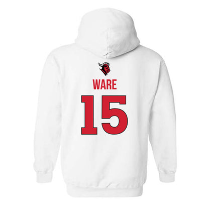 Rutgers - NCAA Men's Basketball : Gevonte Ware - Sport Shersey Hooded Sweatshirt-1