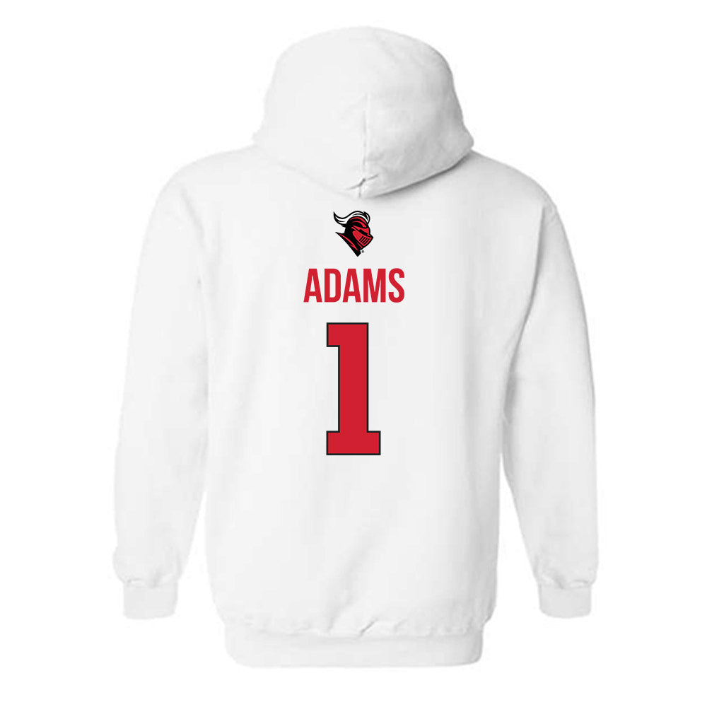 Rutgers - NCAA Women's Basketball : Destiny Adams - Sport Shersey Hooded Sweatshirt-1