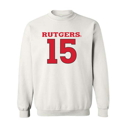 Rutgers - NCAA Men's Basketball : Gevonte Ware - Sport Shersey Crewneck Sweatshirt-0