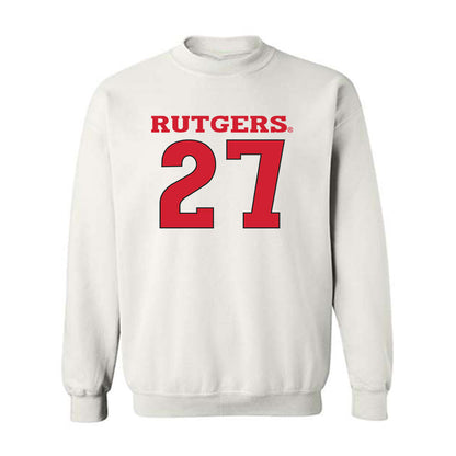 Rutgers - NCAA Men's Basketball : Denis Badalau - Sport Shersey Crewneck Sweatshirt-0