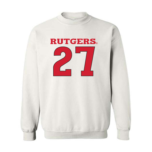 Rutgers - NCAA Men's Basketball : Denis Badalau - Sport Shersey Crewneck Sweatshirt-0
