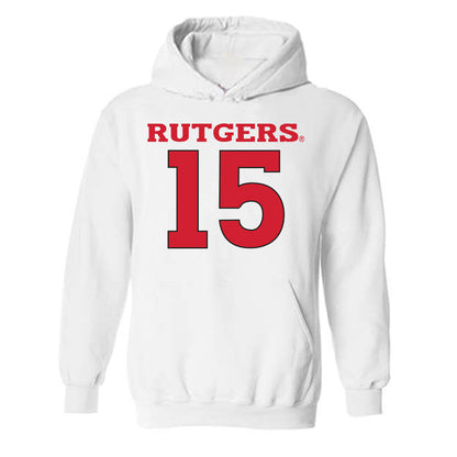 Rutgers - NCAA Men's Basketball : Gevonte Ware - Sport Shersey Hooded Sweatshirt-0