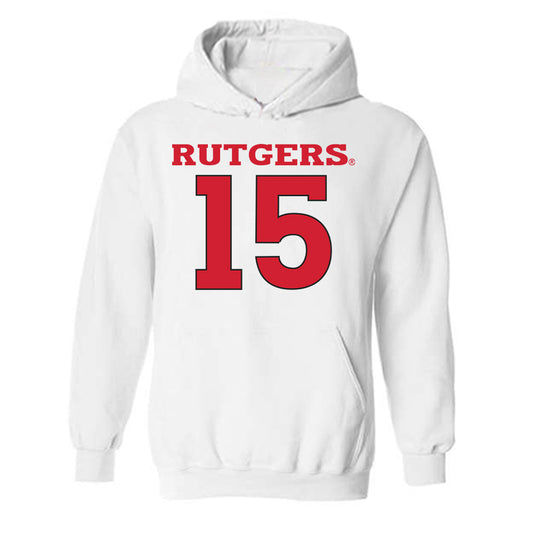 Rutgers - NCAA Men's Basketball : Gevonte Ware - Sport Shersey Hooded Sweatshirt-0