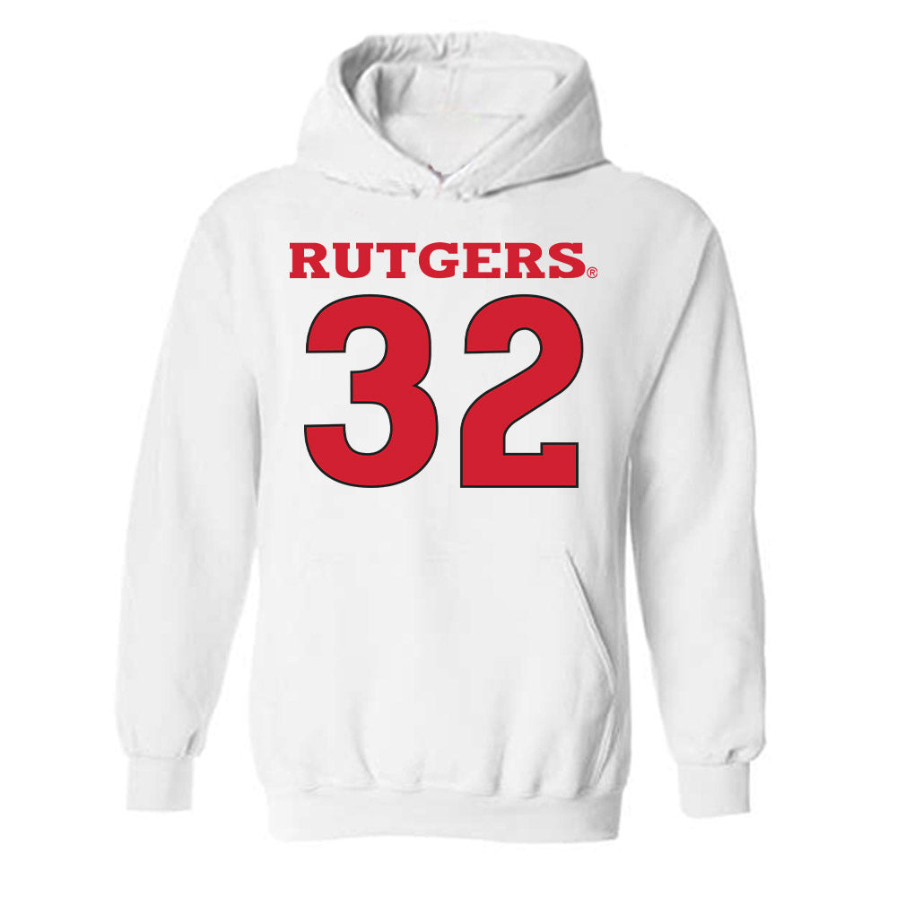 Rutgers - NCAA Men's Basketball : Baye Fall - Sport Shersey Hooded Sweatshirt-0