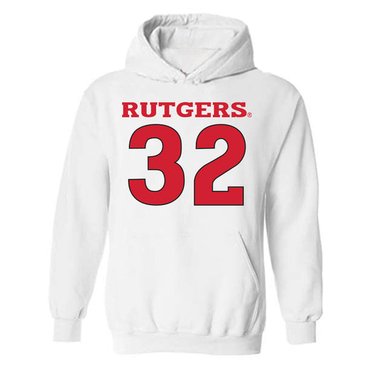 Rutgers - NCAA Men's Basketball : Baye Fall - Sport Shersey Hooded Sweatshirt-0