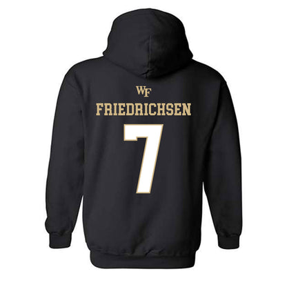 Wake Forest - NCAA Men's Basketball : Parker Friedrichsen - Sports Shersey Hooded Sweatshirt