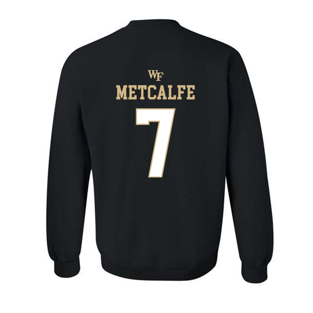 Wake Forest - NCAA Women's Basketball : Savannah Metcalfe - Sports Shersey Crewneck Sweatshirt-1