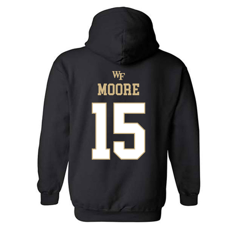 Wake Forest - NCAA Women's Basketball : Kennedy Moore - Sports Shersey Hooded Sweatshirt