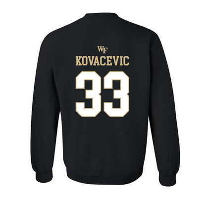 Wake Forest - NCAA Men's Basketball : Dimitrije Kovacevic - Sports Shersey Crewneck Sweatshirt-1