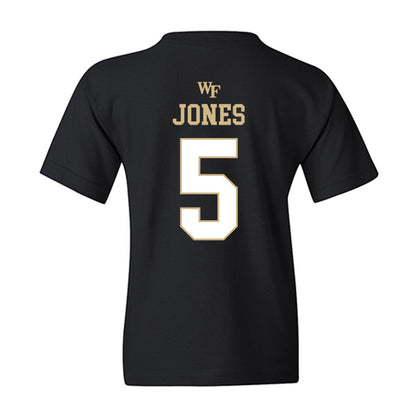 Wake Forest - NCAA Women's Basketball : Caitlyn Jones - Sports Shersey Youth T-Shirt-1