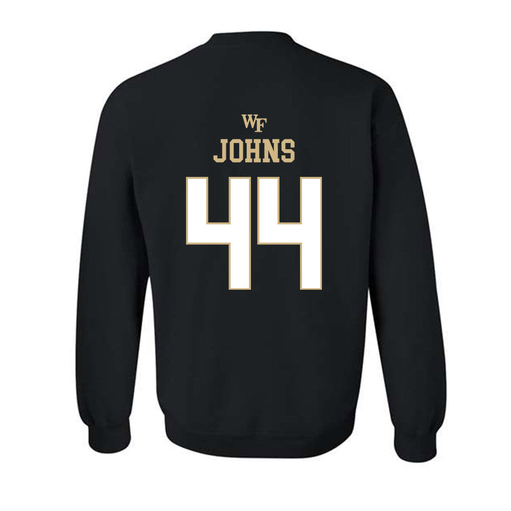Wake Forest - NCAA Women's Basketball : Emily Johns - Sports Shersey Crewneck Sweatshirt-1