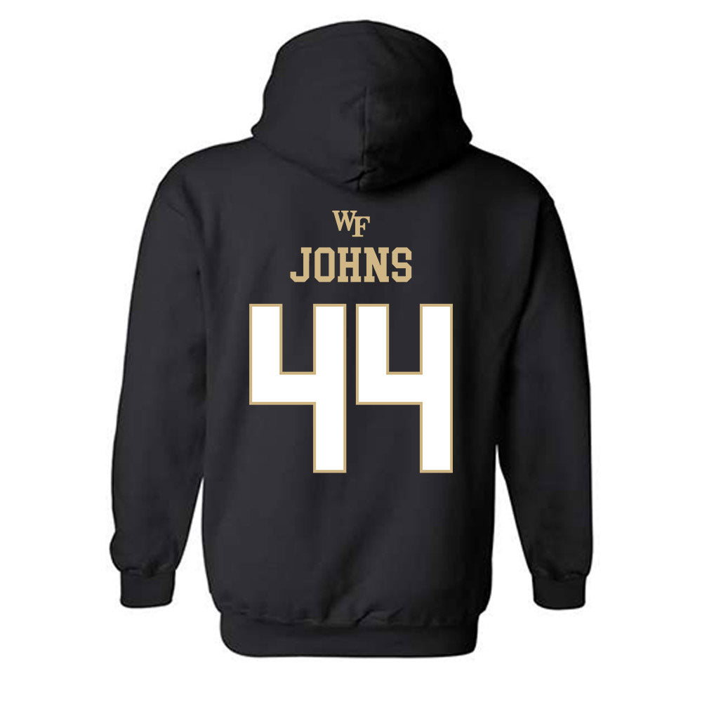 Wake Forest - NCAA Women's Basketball : Emily Johns - Sports Shersey Hooded Sweatshirt-1