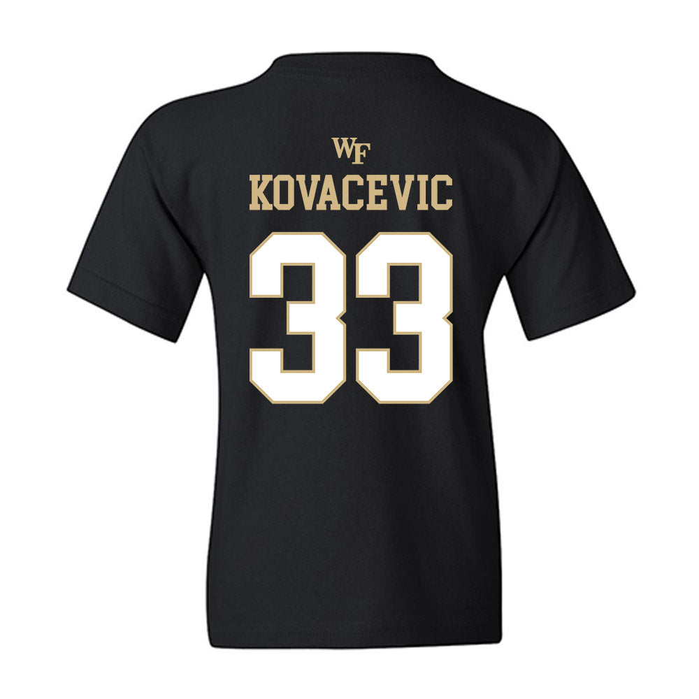 Wake Forest - NCAA Men's Basketball : Dimitrije Kovacevic - Sports Shersey Youth T-Shirt-1