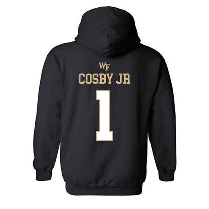 Wake Forest - NCAA Men's Basketball : Davin Cosby Jr - Sports Shersey Hooded Sweatshirt