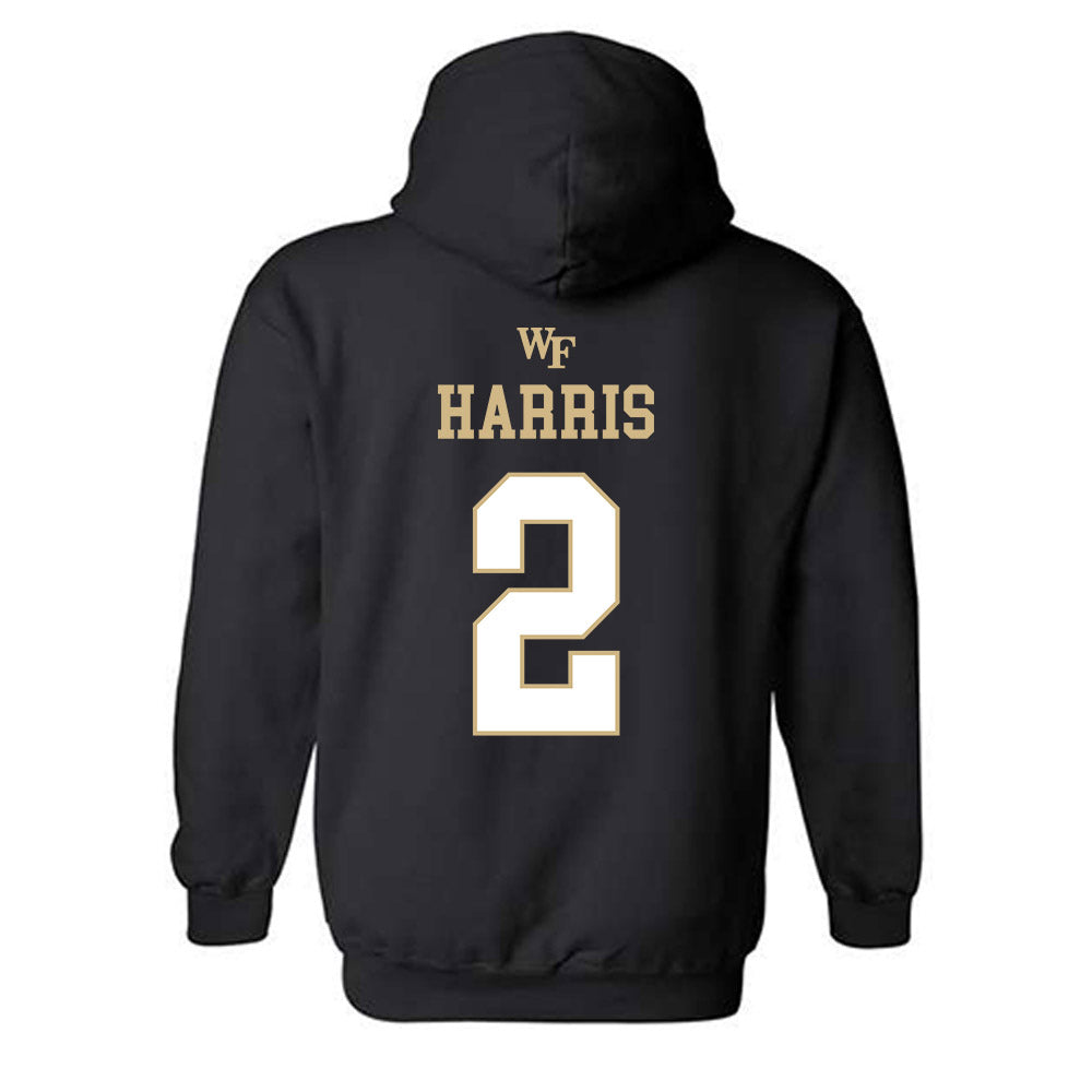 Wake Forest - NCAA Men's Basketball : Juke Harris - Sports Shersey Hooded Sweatshirt