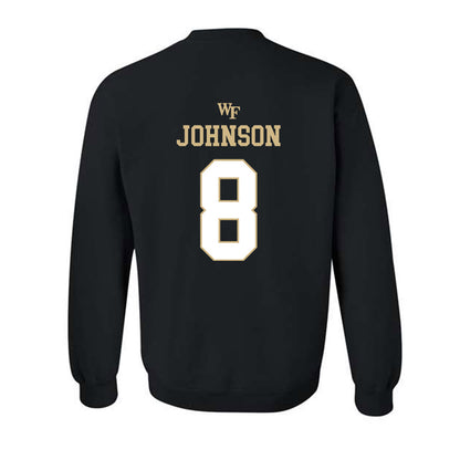 Wake Forest - NCAA Men's Basketball : Ty-laur Johnson - Sports Shersey Crewneck Sweatshirt