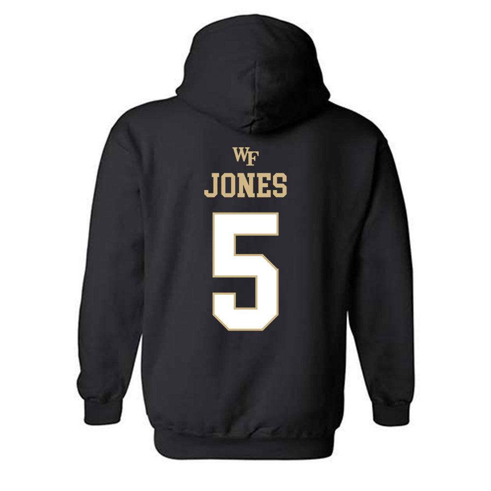 Wake Forest - NCAA Women's Basketball : Caitlyn Jones - Sports Shersey Hooded Sweatshirt-1
