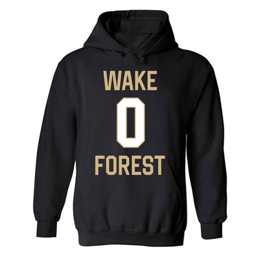 Wake Forest - NCAA Women's Basketball : Milan Brown - Sports Shersey Hooded Sweatshirt-0