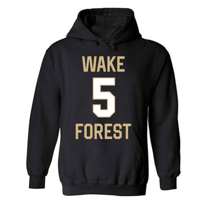 Wake Forest - NCAA Women's Basketball : Caitlyn Jones - Sports Shersey Hooded Sweatshirt-0