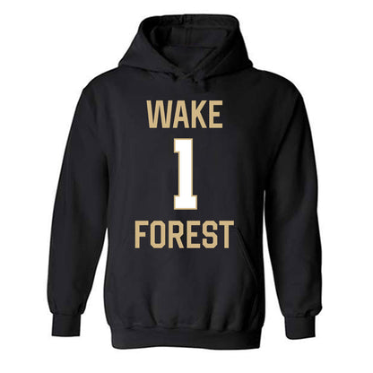 Wake Forest - NCAA Women's Basketball : Raven Preston - Sports Shersey Hooded Sweatshirt-0