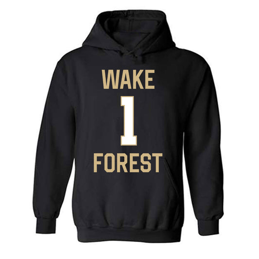 Wake Forest - NCAA Women's Basketball : Raven Preston - Sports Shersey Hooded Sweatshirt-0