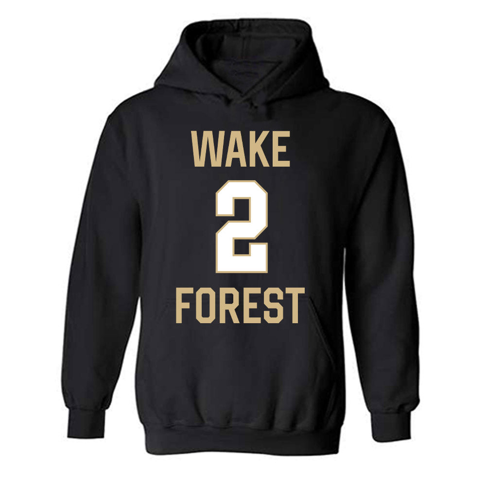 Wake Forest - NCAA Men's Basketball : Juke Harris - Sports Shersey Hooded Sweatshirt