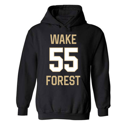 Wake Forest - NCAA Men's Basketball : Churchill Abass - Sports Shersey Hooded Sweatshirt