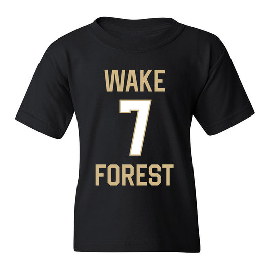 Wake Forest - NCAA Men's Basketball : Parker Friedrichsen - Sports Shersey Youth T-Shirt