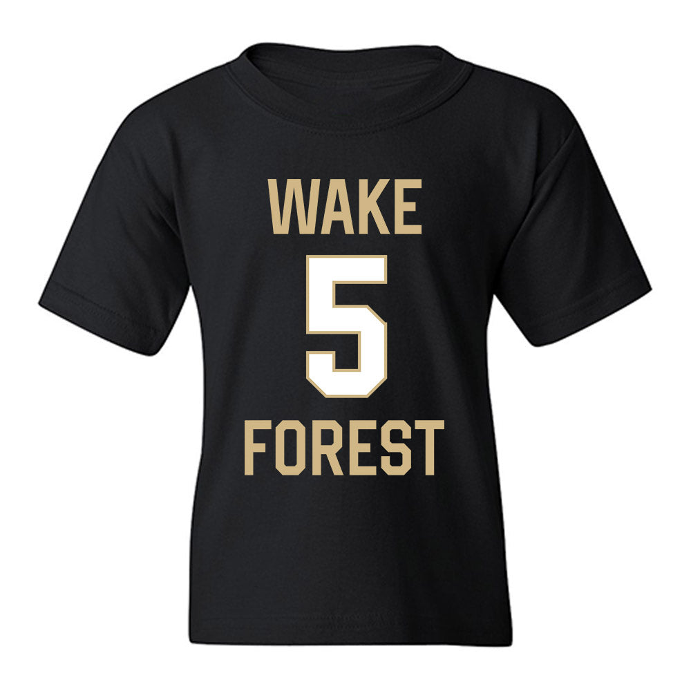 Wake Forest - NCAA Women's Basketball : Caitlyn Jones - Sports Shersey Youth T-Shirt-0