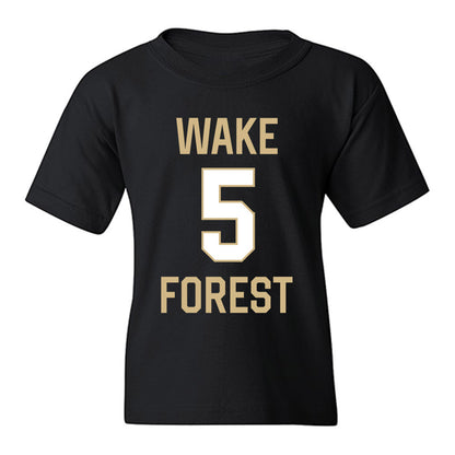 Wake Forest - NCAA Women's Basketball : Caitlyn Jones - Sports Shersey Youth T-Shirt-0