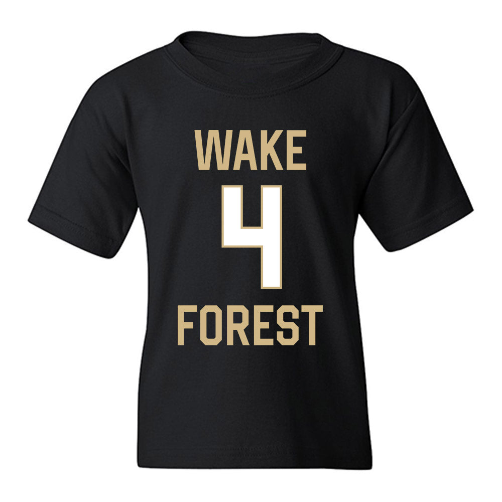 Wake Forest - NCAA Men's Basketball : Will Underwood - Sports Shersey Youth T-Shirt-0