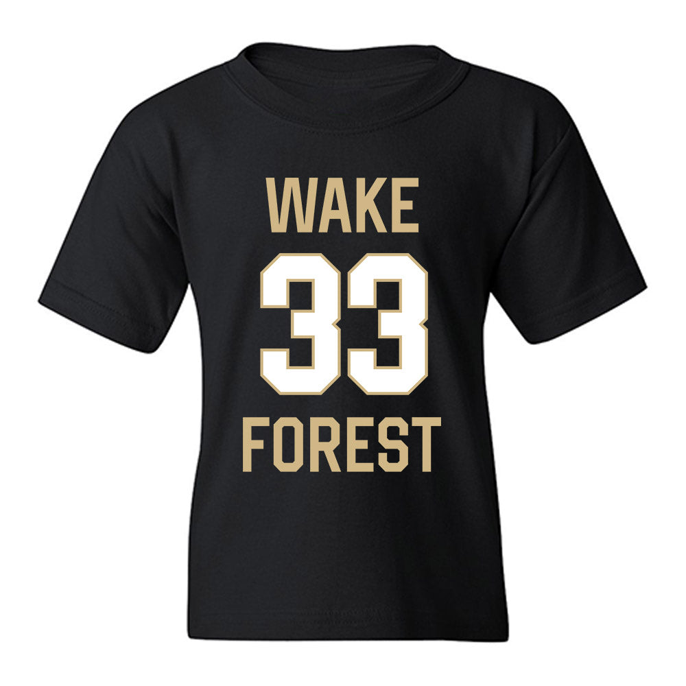 Wake Forest - NCAA Men's Basketball : Dimitrije Kovacevic - Sports Shersey Youth T-Shirt-0