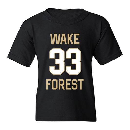Wake Forest - NCAA Men's Basketball : Dimitrije Kovacevic - Sports Shersey Youth T-Shirt-0