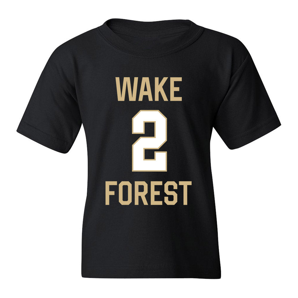 Wake Forest - NCAA Men's Basketball : Juke Harris - Sports Shersey Youth T-Shirt