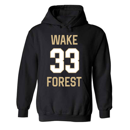 Wake Forest - NCAA Men's Basketball : Dimitrije Kovacevic - Sports Shersey Hooded Sweatshirt-0
